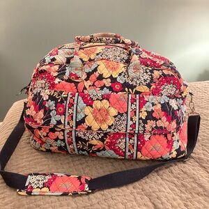 Vera Bradley weekender travel bag.